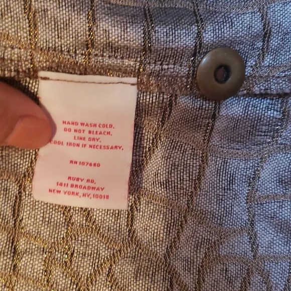 Ruby Rd. Gold metallic jacket - Picture 4 of 5